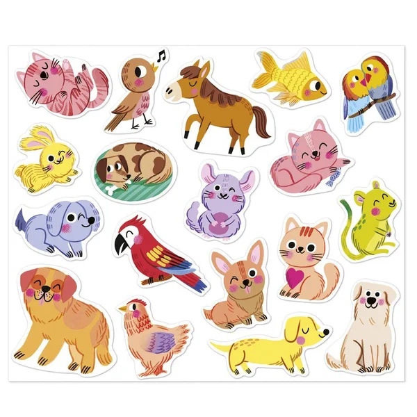 100 STICKERS - ANIMAUX DE COMPAGNIE