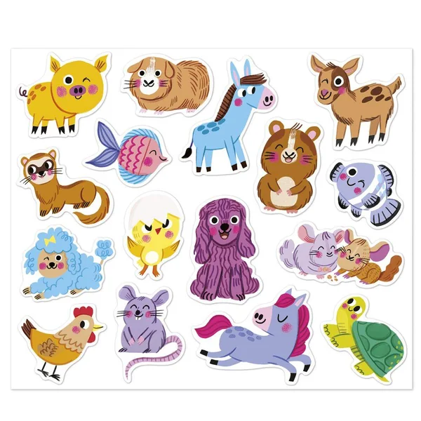100 STICKERS - ANIMAUX DE COMPAGNIE