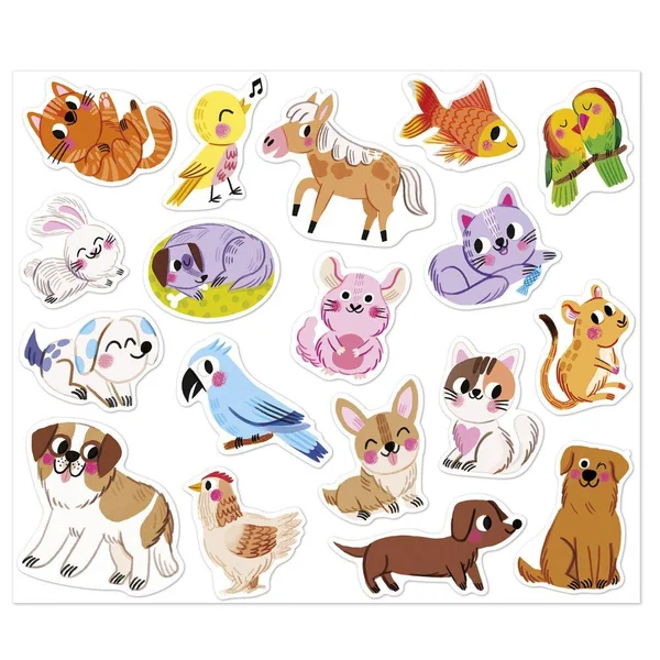100 STICKERS - ANIMAUX DE COMPAGNIE