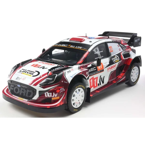 1/18 FORD PUMA RALLY1 HYBRID WHITE #22 M.SESKS / R.FRANCIS TET RALLY