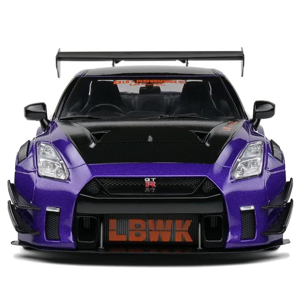 1/18 NISSAN GT-R (R35) W/ LIBERTY WALK BODY KIT 2.0 PURPLEZILLA 2022