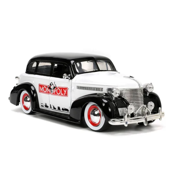 1/24 VOITURE CHEVROLET MASTER W -MR MONOPOLY FIGURE BI-COLOR HOLLYWOOD RIDES 1939