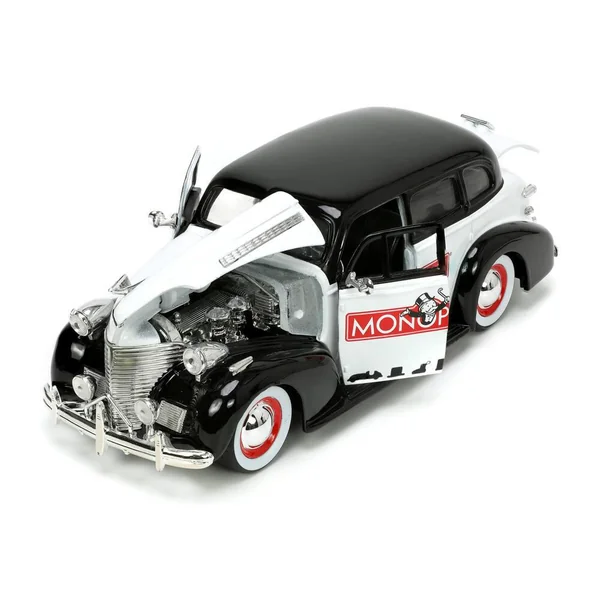 1/24 VOITURE CHEVROLET MASTER W -MR MONOPOLY FIGURE BI-COLOR HOLLYWOOD RIDES 1939