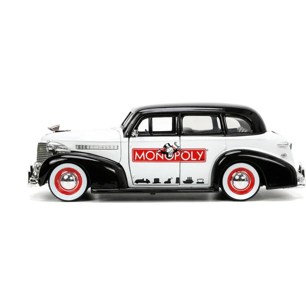 1/24 VOITURE CHEVROLET MASTER W -MR MONOPOLY FIGURE BI-COLOR HOLLYWOOD RIDES 1939