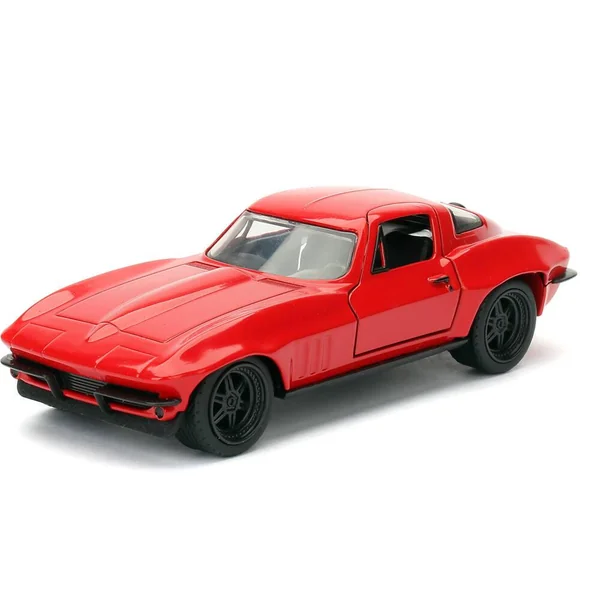 1/32 VOITURE CHEVROLET CHEVY CORVETTE FREE ROLLING RED FF 1966