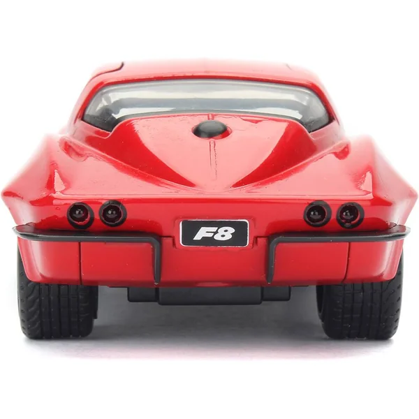 1/32 VOITURE CHEVROLET CHEVY CORVETTE FREE ROLLING RED FF 1966