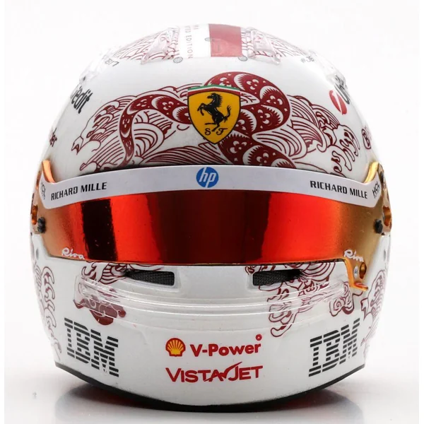 1/5 CASQUE F1 CHARLES LECLERC - SCUDERIA FERRARI HP - GP DE CHINE 2025