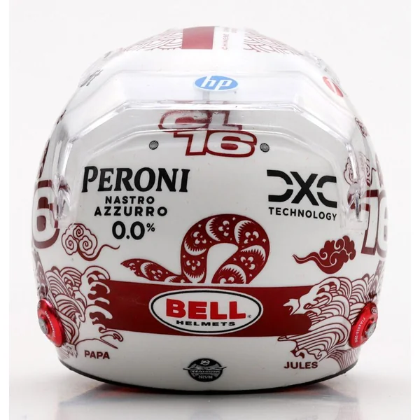 1/5 CASQUE F1 CHARLES LECLERC - SCUDERIA FERRARI HP - GP DE CHINE 2025