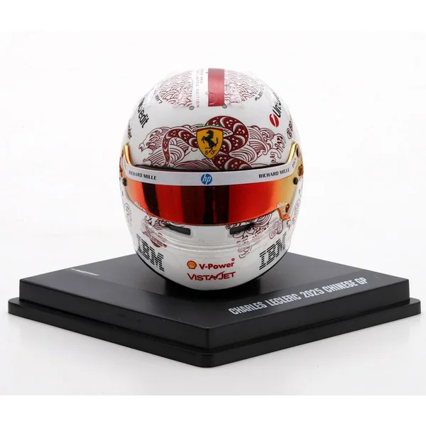 1/5 CASQUE F1 CHARLES LECLERC - SCUDERIA FERRARI HP - GP DE CHINE 2025