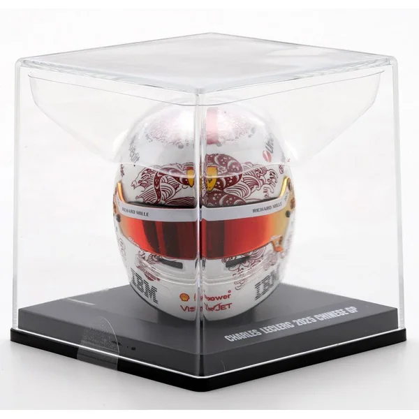 1/5 CASQUE F1 CHARLES LECLERC - SCUDERIA FERRARI HP - GP DE CHINE 2025