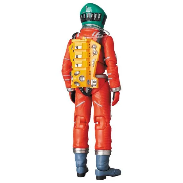 2001, L’ODYSSÉE DE L’ESPACE FIGURINE MAF EX SPACE SUIT ORANGE & GREEN HELMET MEDICOM 16 CM