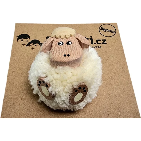 2Kids Toys Grand aimant en bois pompon Mouton