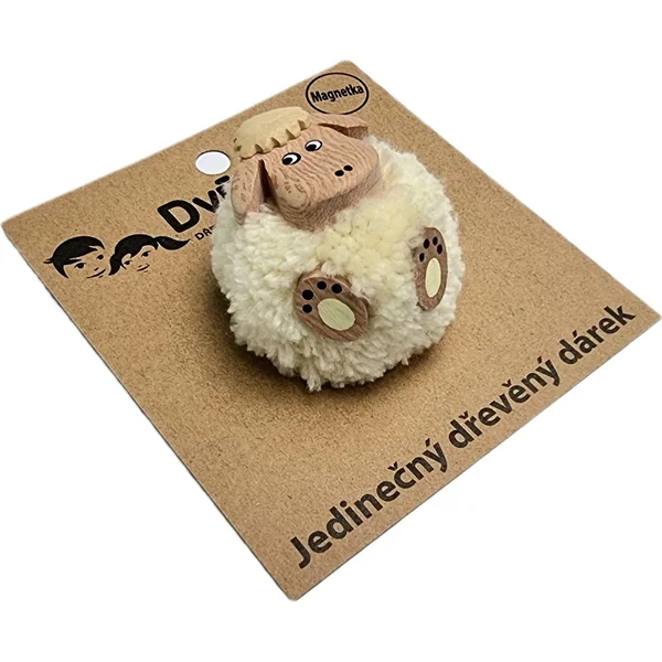 2Kids Toys Grand aimant en bois pompon Mouton