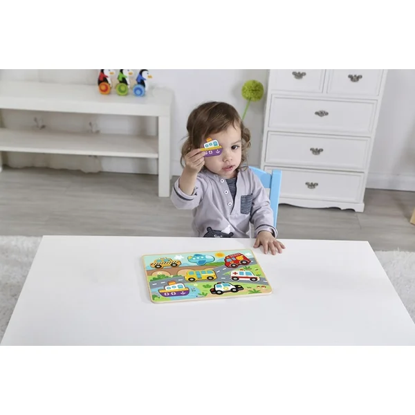 2Kids Toys Puzzle d'encastrement Transport
