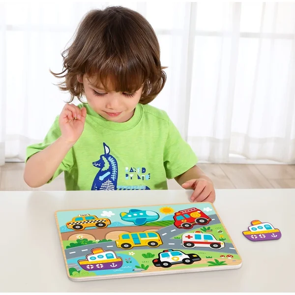 2Kids Toys Puzzle d'encastrement Transport