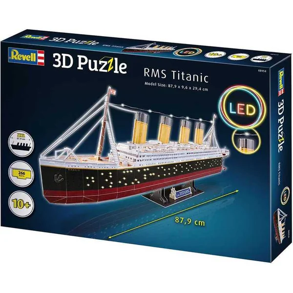 3D Puzzle REVELL 00154 - RMS Titanic (Édition LED)