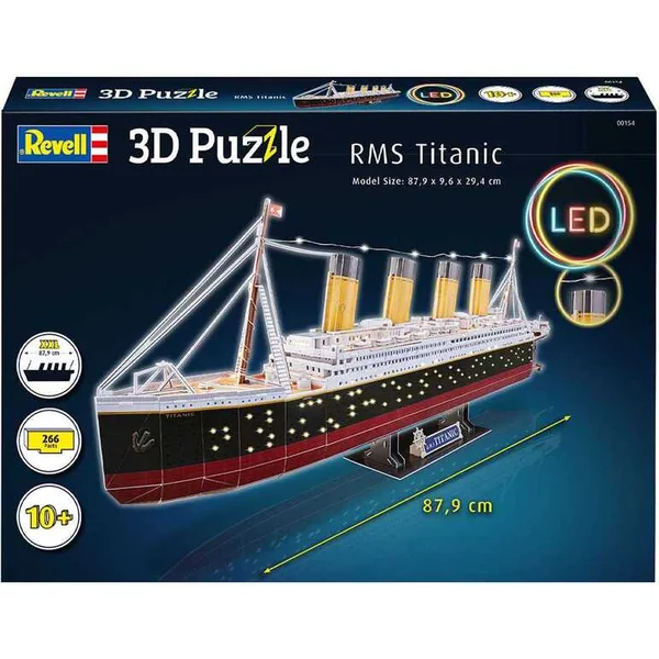3D Puzzle REVELL 00154 - RMS Titanic (Édition LED)