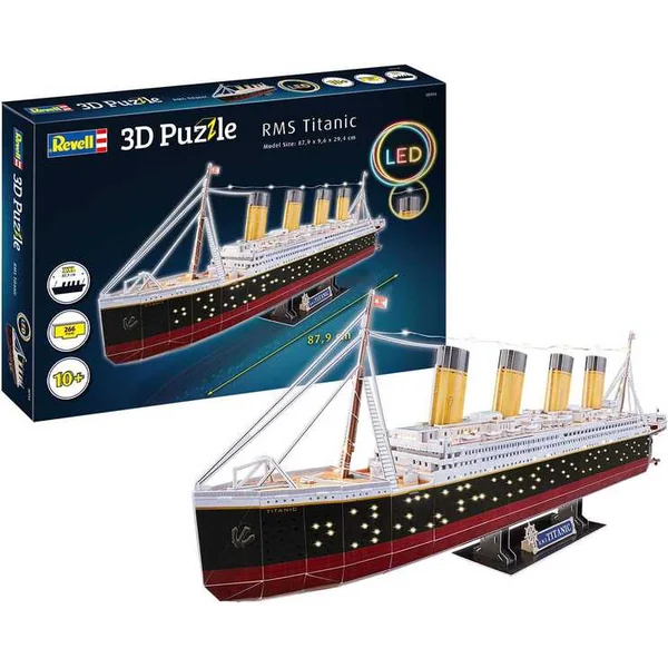 3D Puzzle REVELL 00154 - RMS Titanic (Édition LED)
