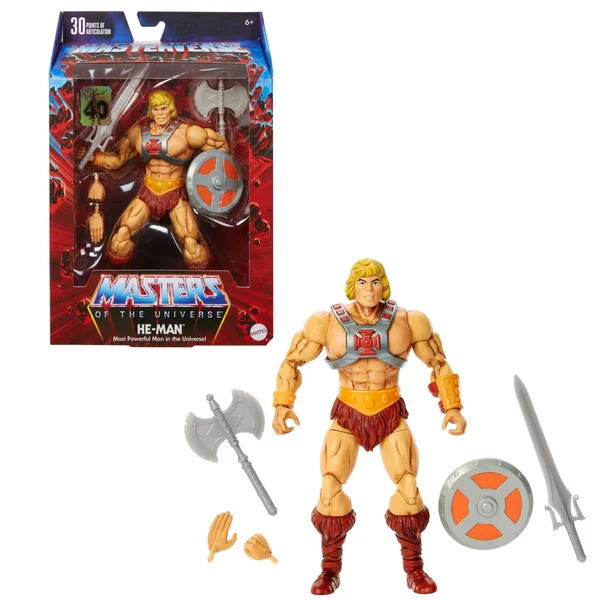 40th Anniversary He-Man figurine Masters of the Universe Masterverse Mattel 18 cm