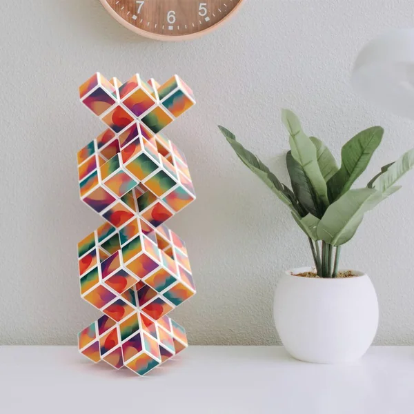 4129 GEOMAG CUBE MAGNETIC COLORS 64