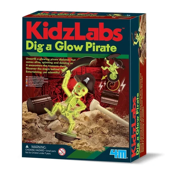 4M - KidzLabs Dig Glow Pirate - Toy Playsets