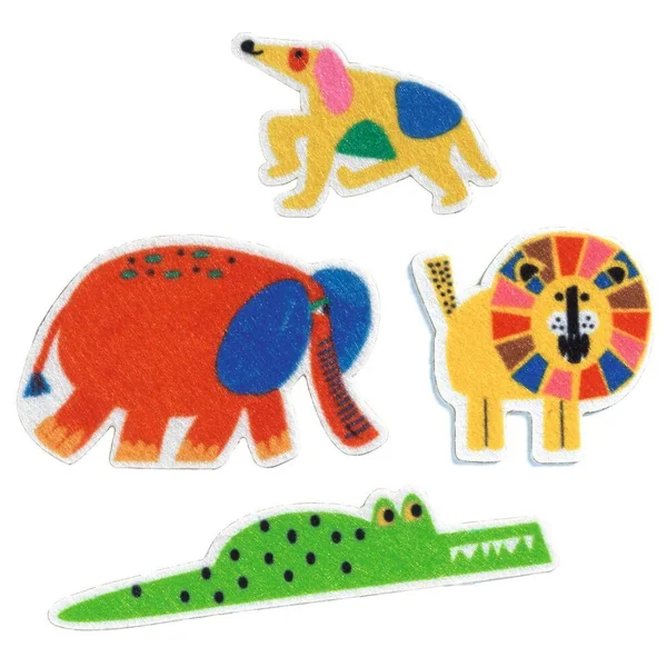 60 GOMMETTES EN FEUTRINE DES ANIMAUX PARTOUT