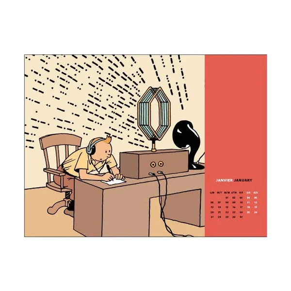 Agenda de poche Tintin 2025 15 x 10 cm Moulinsart (24490)