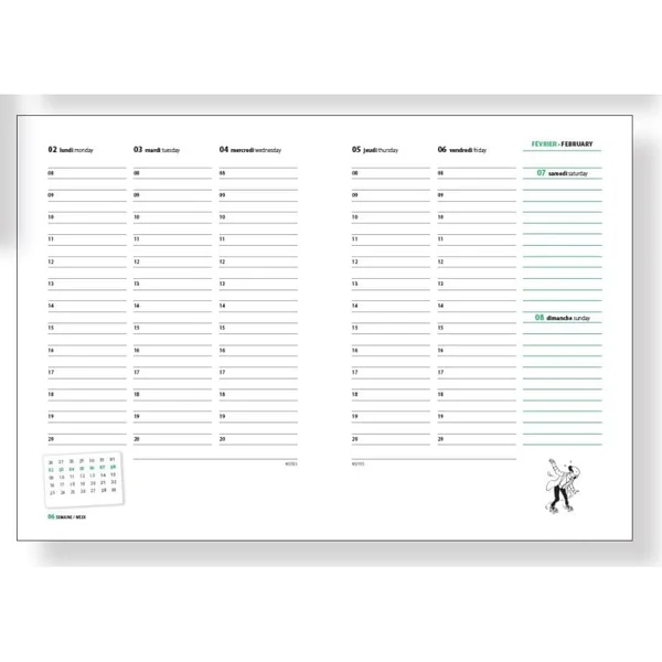 Agenda Tintin 2026 15 x 21 cm Moulinsart (24495)
