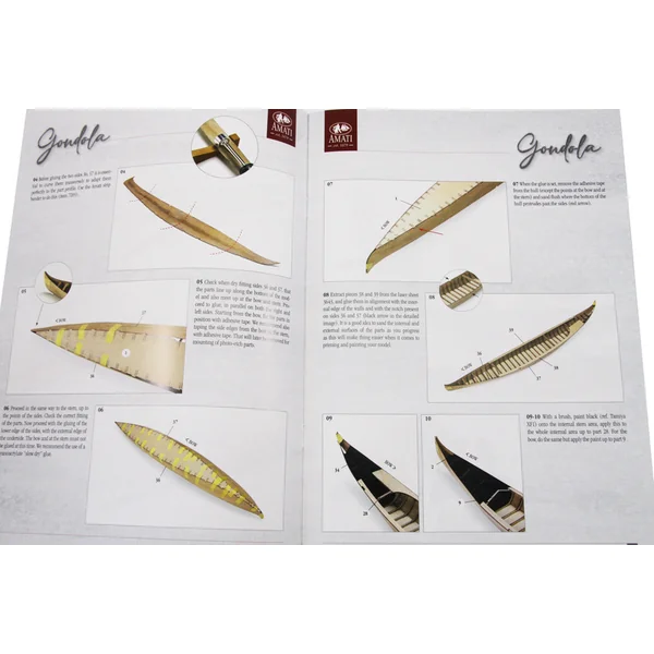 AMATI Benátska gondoliéra 1:22 kit