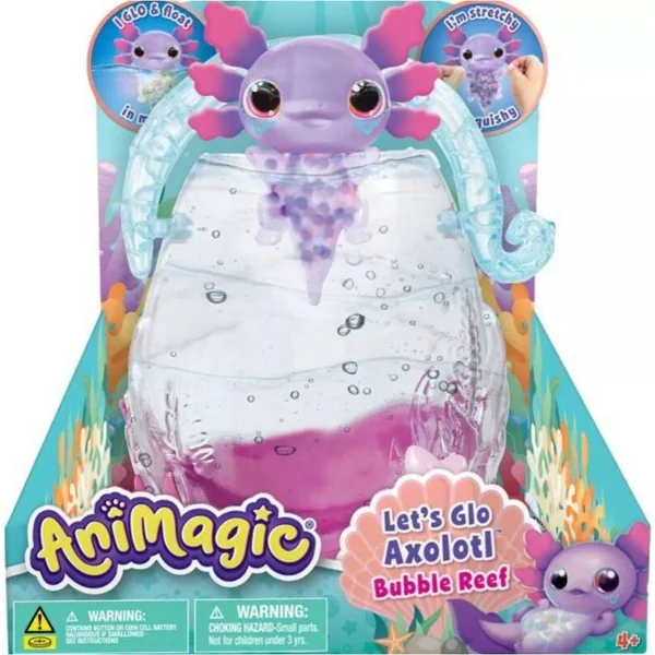 Animagic Axolotl lumineux dans un aquarium