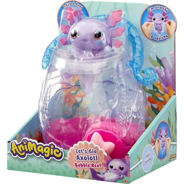 Animagic Axolotl lumineux dans un aquarium