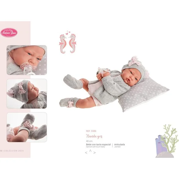 Antonio Juan 3386 NACIDA - poupée réaliste - bébé 40 cm