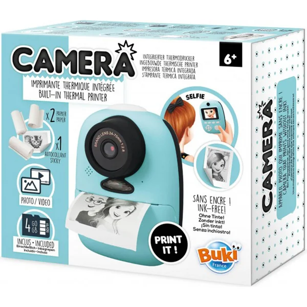 Appareil photo avec imprimante + rouleaux pour impression (PV07)