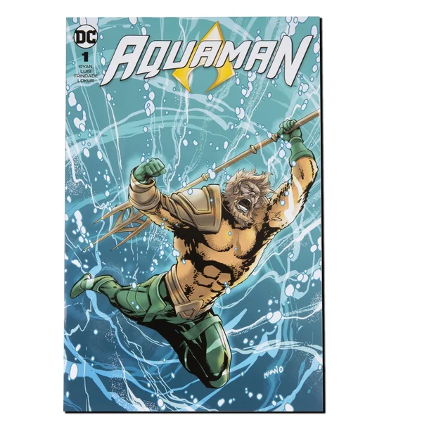 Aquaman figurine et comic book DC Comics McFarlane Toys 18 cm