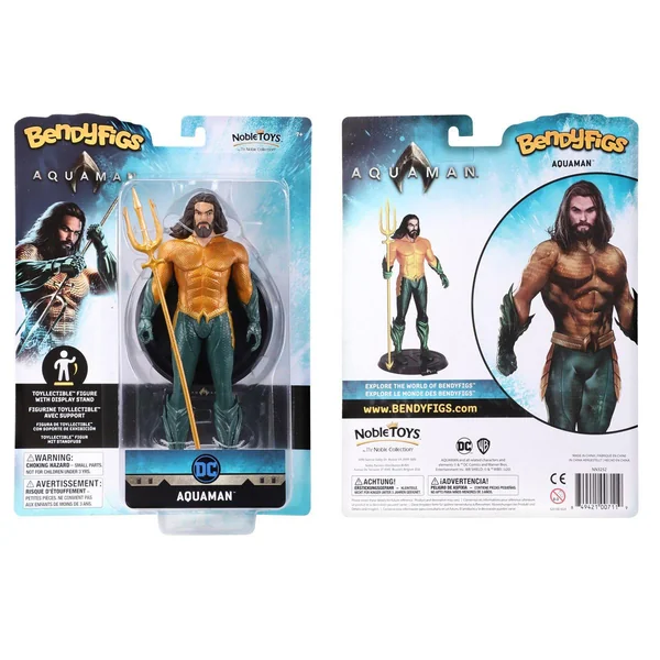 Aquaman figurine flexible DC Comics Bendyfigs Noble Toys 19 cm
