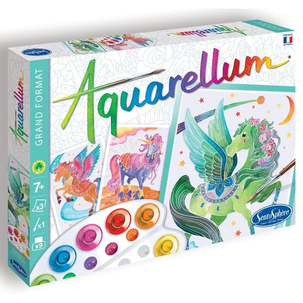 AQUARELLUM LICORNES ET PEGASES