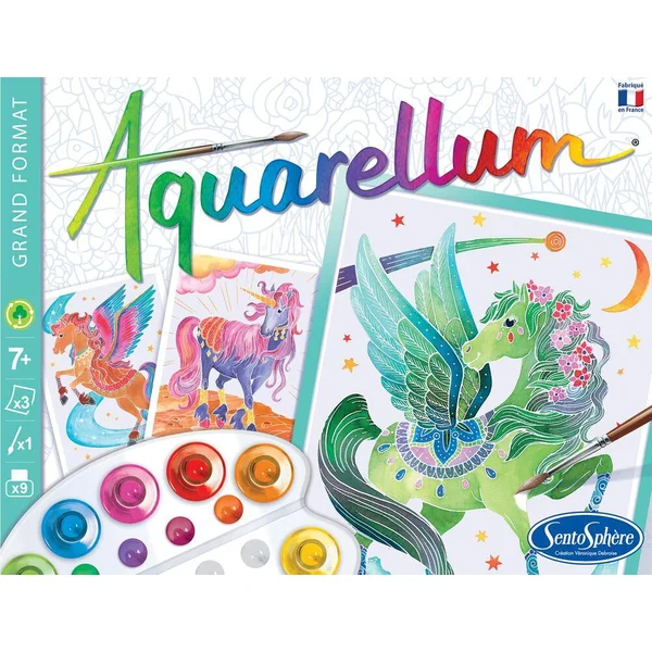 AQUARELLUM LICORNES ET PEGASES