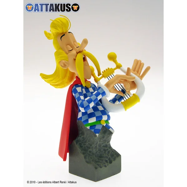 (article avec défaut) Buste de collection Assurancetourix, Astérix collection "Petitbonvm" Attakus 2010 (as004)
