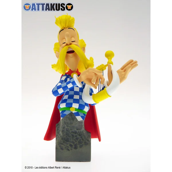 (article avec défaut) Buste de collection Assurancetourix, Astérix collection "Petitbonvm" Attakus 2010 (as004)