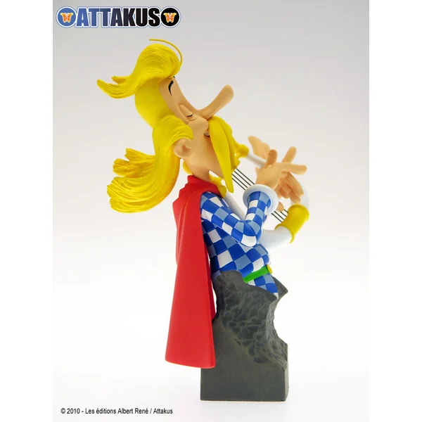 (article avec défaut) Buste de collection Assurancetourix, Astérix collection "Petitbonvm" Attakus 2010 (as004)