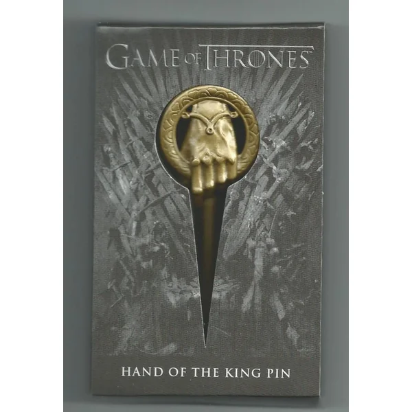 (article avec défaut) GAME OF THRONES: LA MAIN DU ROI - broche métal 7 cm