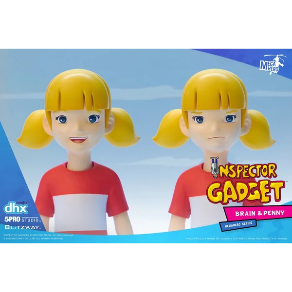 (article avec défaut) INSPECTEUR GADGET: SOPHIE ET FINOT "MEGAHERO"