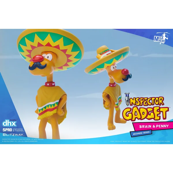 (article avec défaut) INSPECTEUR GADGET: SOPHIE ET FINOT "MEGAHERO"