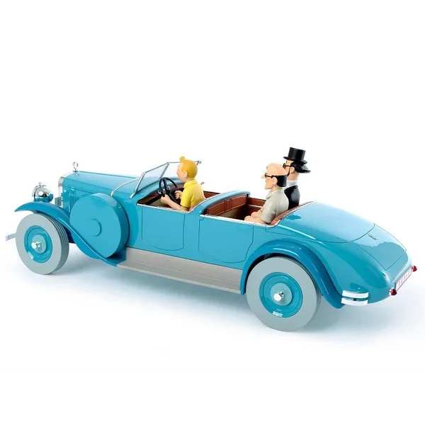 (article avec défaut) Véhicule de collection 1:12 Tintin La Torpedo du Dr Finney "Les Cigares du Pharaon" Tintinimaginatio 2024 (44506)