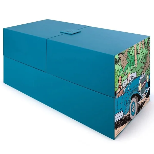 (article avec défaut) Véhicule de collection 1:12 Tintin La Torpedo du Dr Finney "Les Cigares du Pharaon" Tintinimaginatio 2024 (44506)