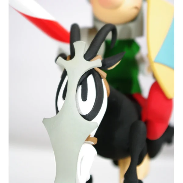 (article avec défauts) Statuette de collection Johan & Pirlouit: Pirlouit et Biquette "Tournoi", Fariboles exclusivité La Marque Zone 2012 (lmz005)