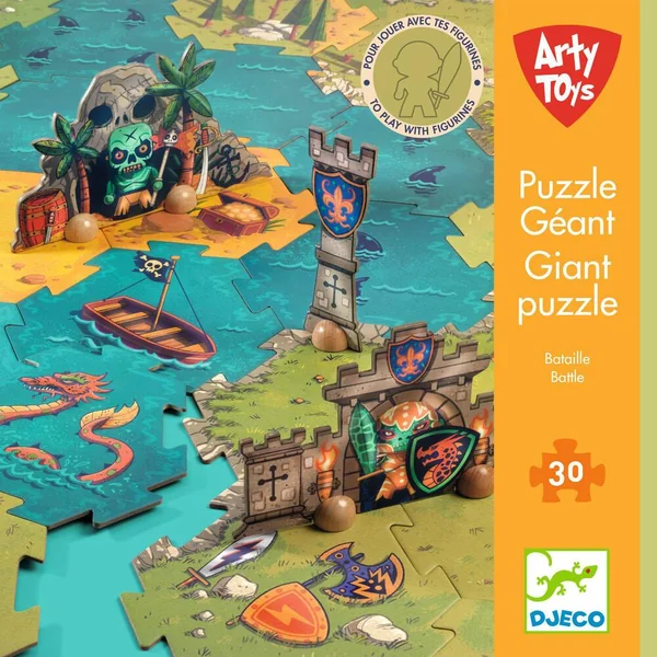 ARTY TOYS - PUZZLE GEANT - BATAILLE - 30 PIECES