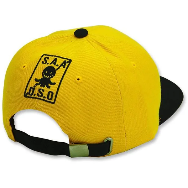 ASSASSINATION CLASSROOM CASQUETTE SNAPBACK NOIR & JAUNE KORO