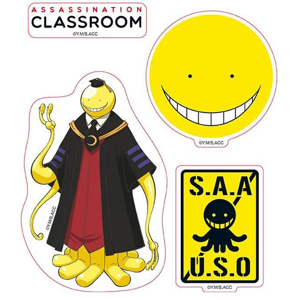 ASSASSINATION CLASSROOM STICKERS 161CM/ 2 PLANCHES KORO