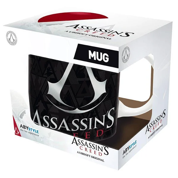 ASSASSIN'S CREED - MUG - 320 ML - CREST NOIR & ROUGE - SUBLI X2